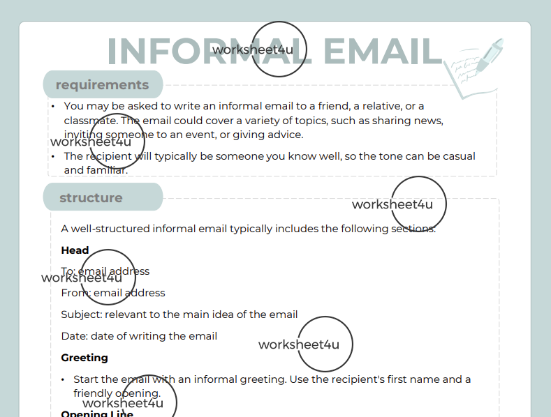 Informal Email Bundle