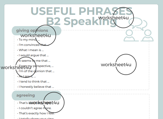 Useful Phrases – B2 Speaking Success