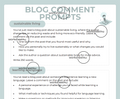 Blog Comment Prompts