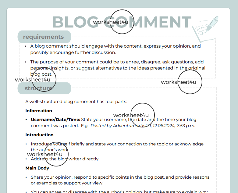 Blog Comment