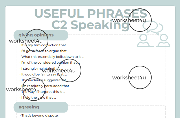Speaking Phrase Bank Bundle– B1 to C2