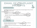 Email of Complaint Prompts