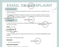 Email of Complaint