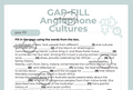 Gap-Fill Anglophone Cultures