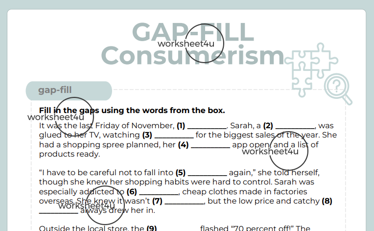 Gap-Fill Consumerism