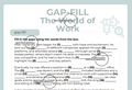 Gap-Fill The World of Work