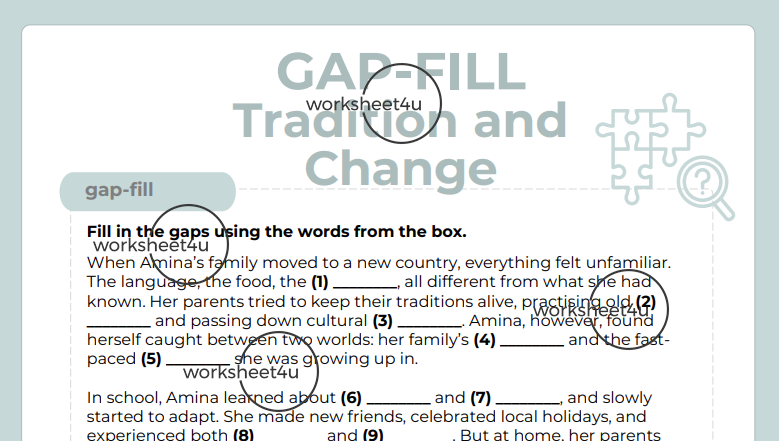 Gap-Fill Tradition and Change