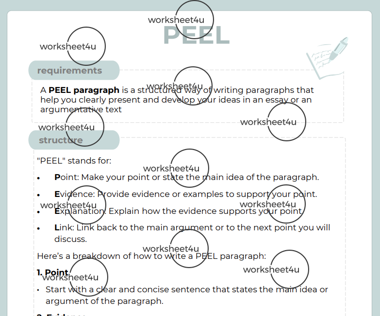 PEEL Paragraph