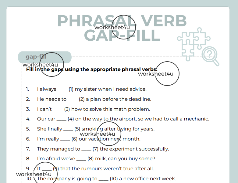 Phrasal Verbs Gap-Fill