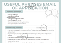 Useful Phrases Email of Application