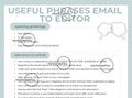 Useful Phrases Email to the Editor