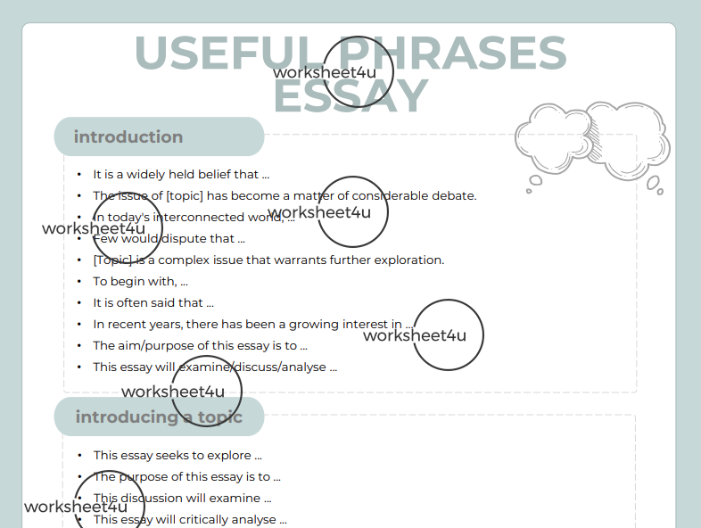 Essay Bundle