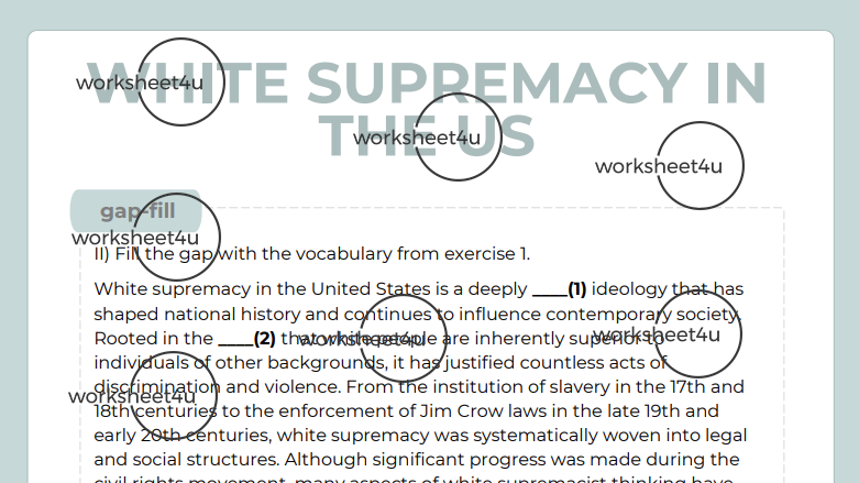 White Supremacy in the US