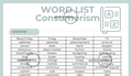 Word List - Consumerism