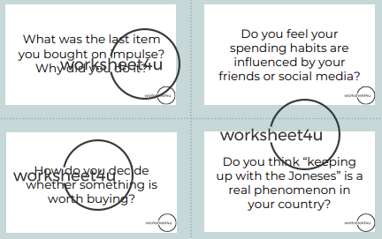 Conversation Questions – Consumerism