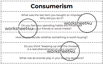 Conversation Questions – Consumerism