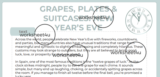 Grapes, Plates & Suitcases – New Year’s Traditions