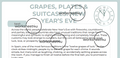 Grapes, Plates & Suitcases – New Year’s Traditions