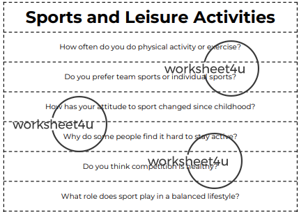 Conversation Questions – Sports and Leisure Activities